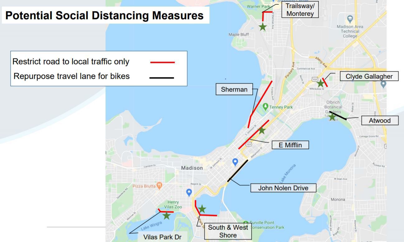 potential street closures